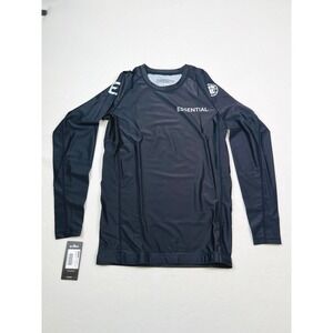 Tatami Fightwear Essential BJJ‎ Long Sleeve Rash Guard Black Mens Small